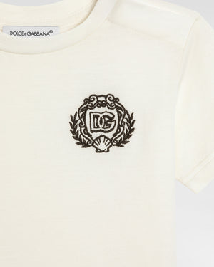 
  
    Dolce
  
    &
  
    Gabbana
  
 Baby White Crest T-Shirt