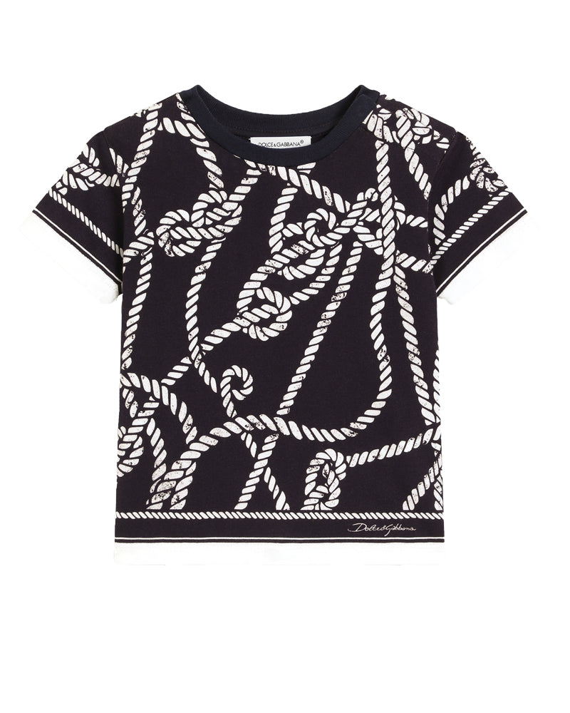 
  
    Dolce
  
    &
  
    Gabbana
  
 Baby Boys Navy Marina T-Shirt