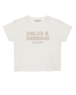 
  
    Dolce
  
    &
  
    Gabbana
  
 Baby White Logo T-Shirt