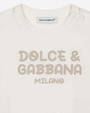 
  
    Dolce
  
    &
  
    Gabbana
  
 Baby White Logo T-Shirt