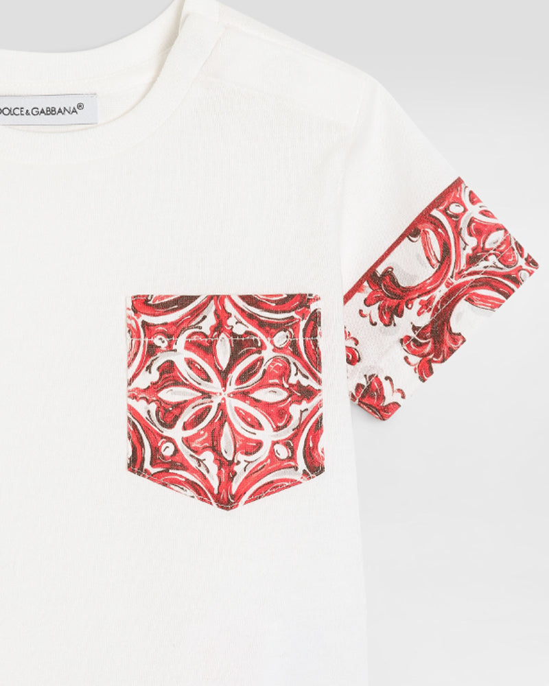 
  
    Dolce
  
    &
  
    Gabbana
  
 Baby Boys Orange Maiolica T-Shirt