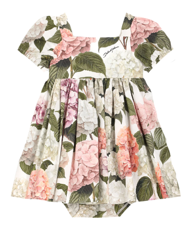 
  
    Dolce
  
    &
  
    Gabbana
  
 Baby Girls Hydrangea Print Poplin Dress