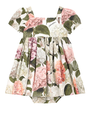 
  
    Dolce
  
    &
  
    Gabbana
  
 Baby Girls Hydrangea Print Poplin Dress
