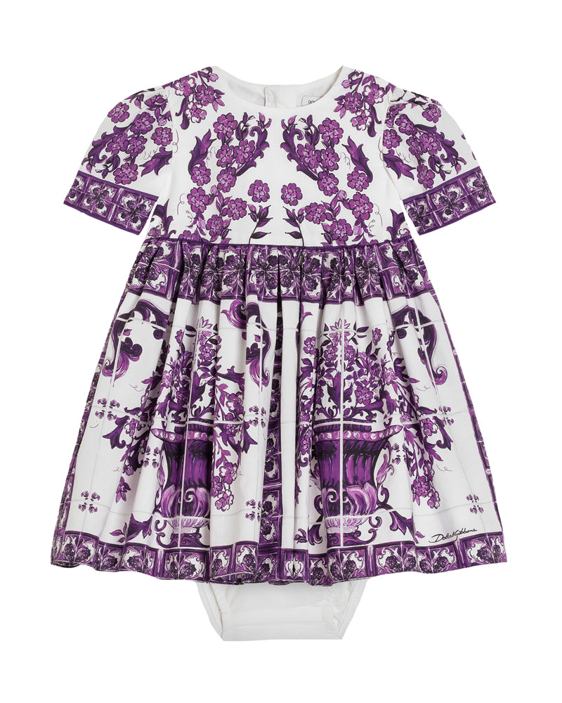 Baby Girls Purple Maiolica Dress