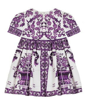 
  
    Dolce
  
    &
  
    Gabbana
  
 Baby Girls Purple Maiolica Dress