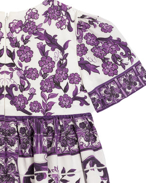 
  
    Dolce
  
    &
  
    Gabbana
  
 Baby Girls Purple Maiolica Dress