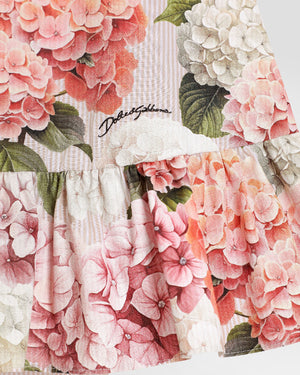 
  
    Dolce
  
    &
  
    Gabbana
  
 Baby Girls Hydrangea Print Canvas Dress