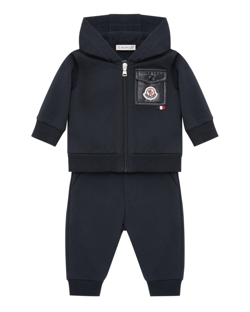 
  
    Moncler
  
    Enfant
  
 Baby Boys Navy Cotton Logo Tracksuit