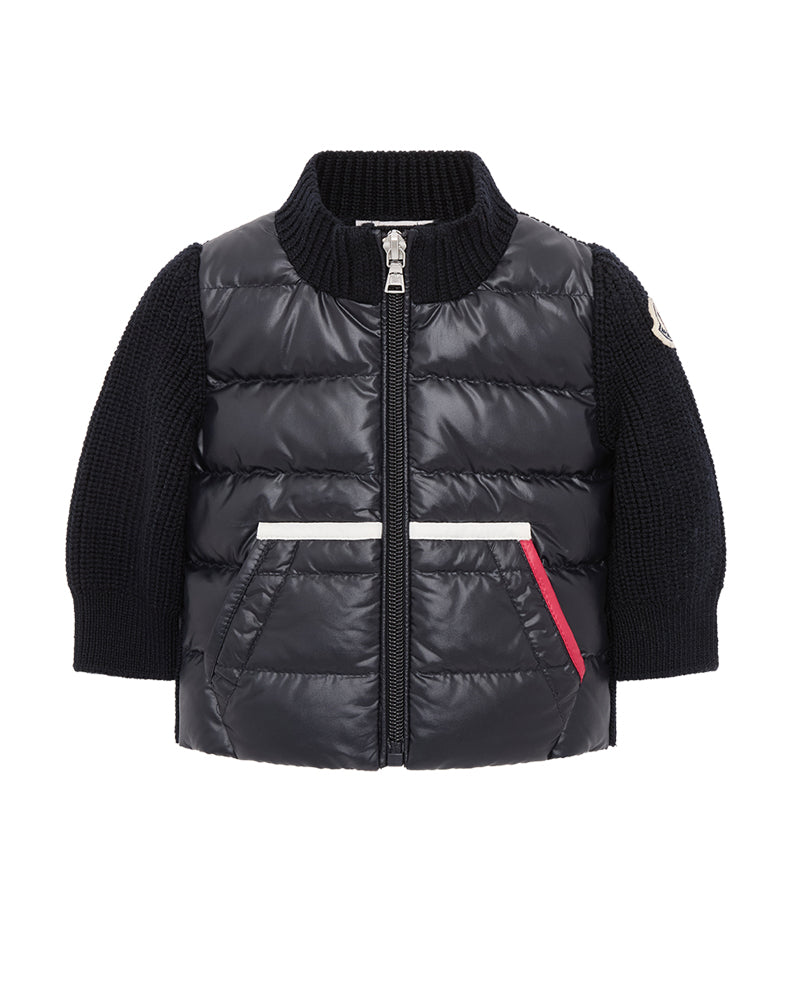 
  
    Moncler
  
    Enfant
  
 Baby Boys Navy Down Cardigan