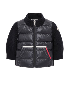 
  
    Moncler
  
    Enfant
  
 Baby Boys Navy Down Cardigan