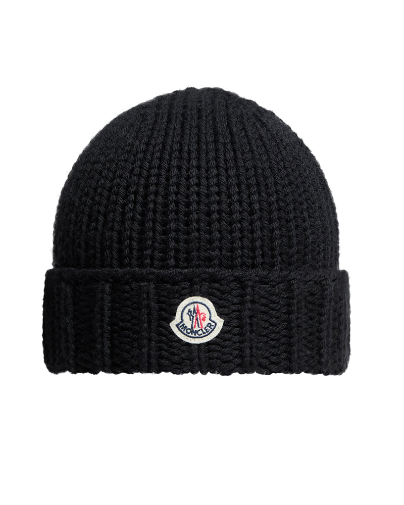 
  
    Moncler
  
    Enfant
  
 Black Knit Wool Hat
