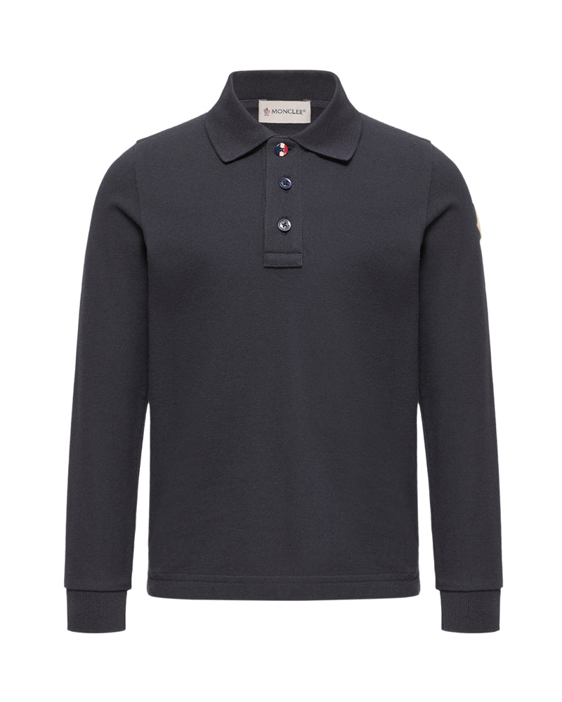 
  
    Moncler
  
    Enfant
  
 Boys Navy Cotton Polo