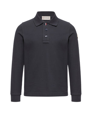 
  
    Moncler
  
    Enfant
  
 Boys Navy Cotton Polo