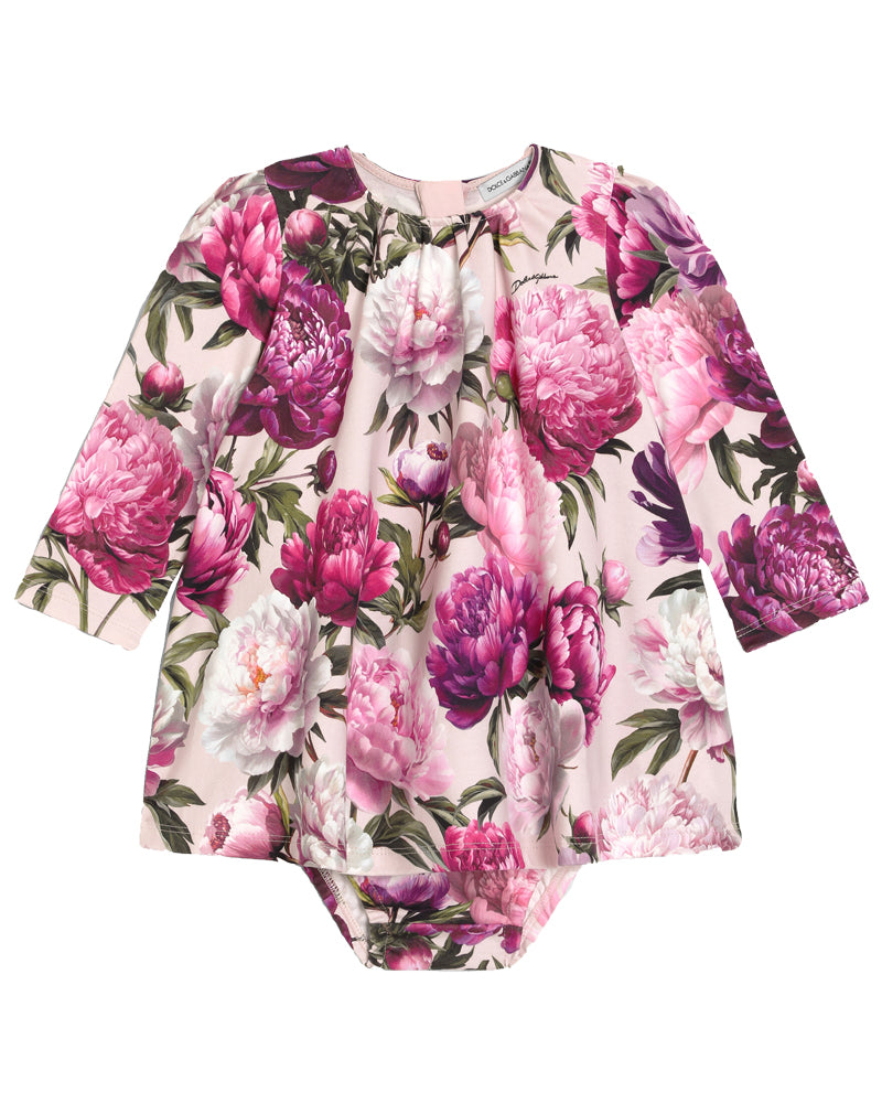 
  
    Dolce
  
    &
  
    Gabbana
  
 Baby Girls Fuchsia Peonie Print Dress