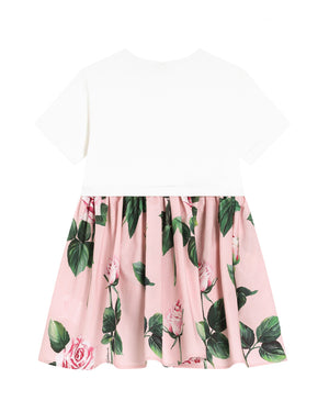 
  
    Dolce
  
    &
  
    Gabbana
  
 Baby Girls Pink Rose Print Dress