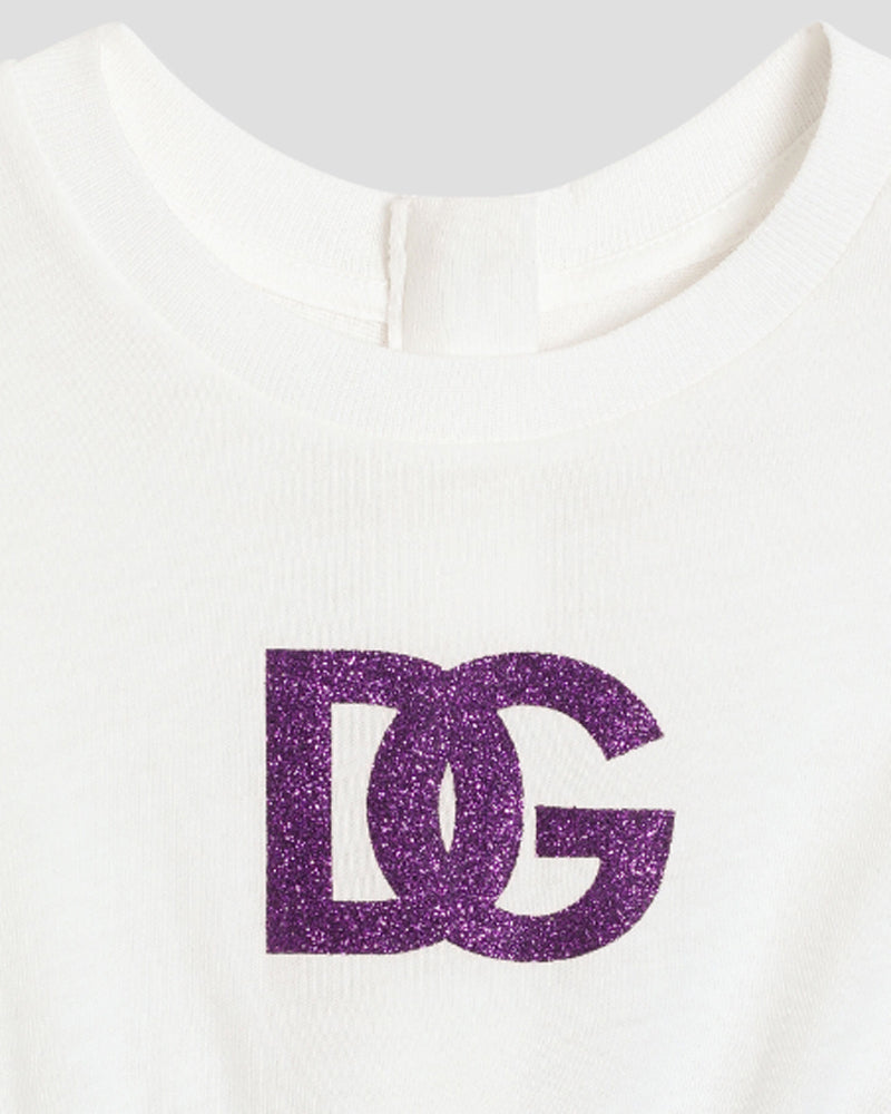 Baby Girls Purple Maiolica T-Shirt Dress