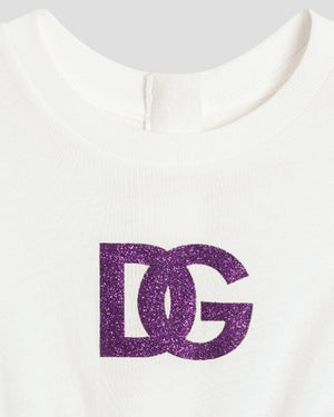 
  
    Dolce
  
    &
  
    Gabbana
  
 Baby Girls Purple Maiolica T-Shirt Dress