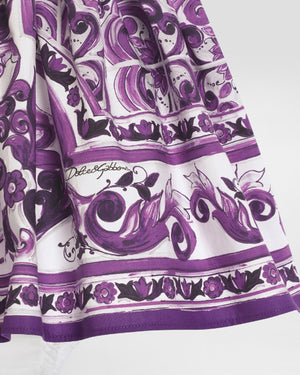 
  
    Dolce
  
    &
  
    Gabbana
  
 Baby Girls Purple Maiolica T-Shirt Dress