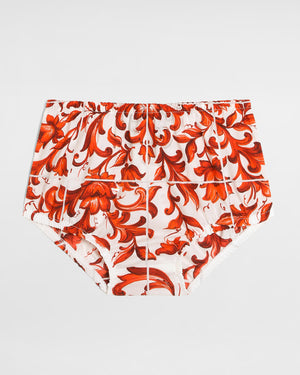 
  
    Dolce
  
    &
  
    Gabbana
  
 Baby Girls Orange Maiolica-Print Dress