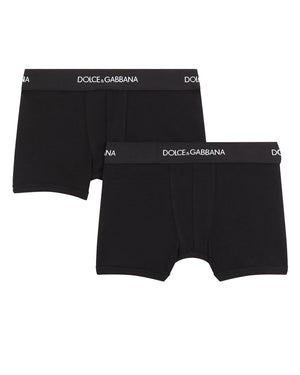 
  
    Dolce
  
    &
  
    Gabbana
  
 Boys Black Boxer Set