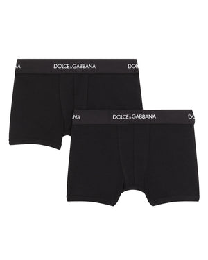 
  
    Dolce
  
    &
  
    Gabbana
  
 Boys Black Boxer Set