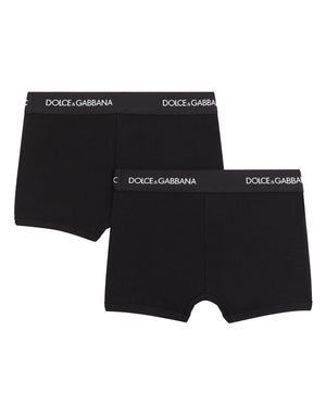 
  
    Dolce
  
    &
  
    Gabbana
  
 Boys Black Boxer Set