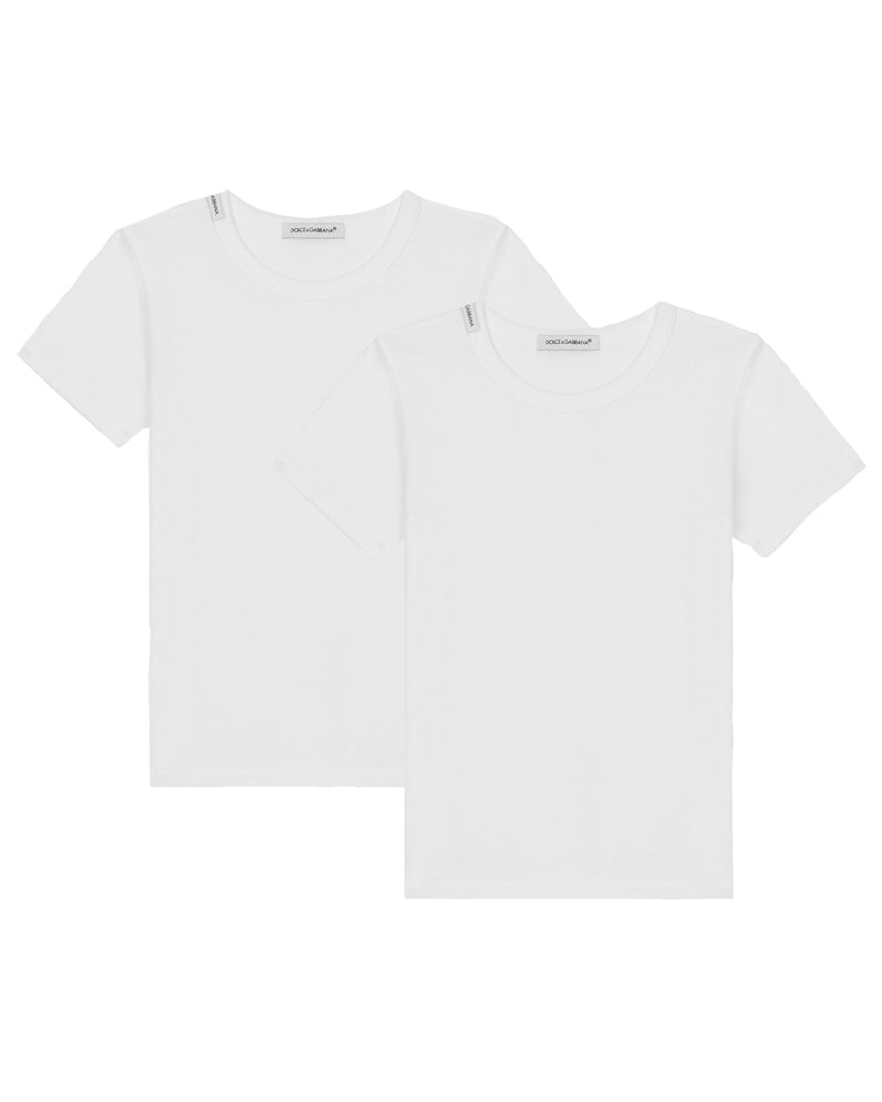 Boys White Undershirt Set