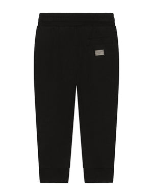 
  
    Dolce
  
    &
  
    Gabbana
  
 Boys Black Plate Track Pants