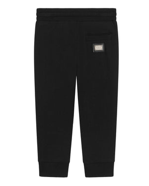 
  
    Dolce
  
    &
  
    Gabbana
  
 Boys Black Plate Track Pants