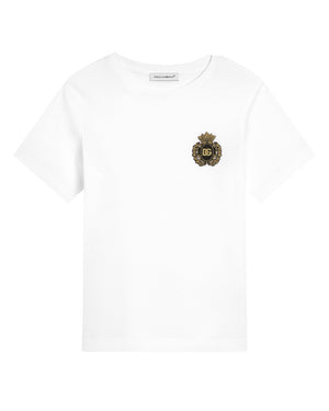 
  
    Dolce
  
    &
  
    Gabbana
  
 White Crest T-Shirt