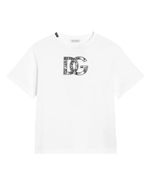 
  
    Dolce
  
    &
  
    Gabbana
  
 Embossed DG Logo T-Shirt