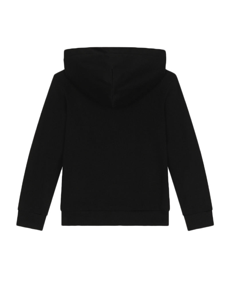 Boys Black Hooded Sweater