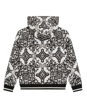 
  
    Dolce
  
    &
  
    Gabbana
  
 Black Maiolica Zip Sweater