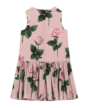 
  
    Dolce
  
    &
  
    Gabbana
  
 Girls Pink Rose Sleeveless Dress