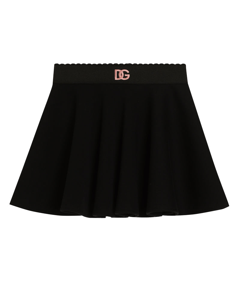 Girls Black DG Skirt