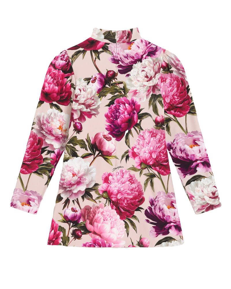 
  
    Dolce
  
    &
  
    Gabbana
  
 Girls Fuchsia Peonie Printed Dress