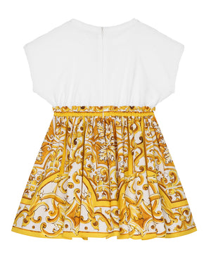 
  
    Dolce
  
    &
  
    Gabbana
  
 Girls Yellow Maiolica Dress