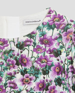 
  
    Dolce
  
    &
  
    Gabbana
  
 Girls Purple Violet Print Dress