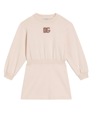 
  
    Dolce
  
    &
  
    Gabbana
  
 Girls Pink Logo Sweater Dress