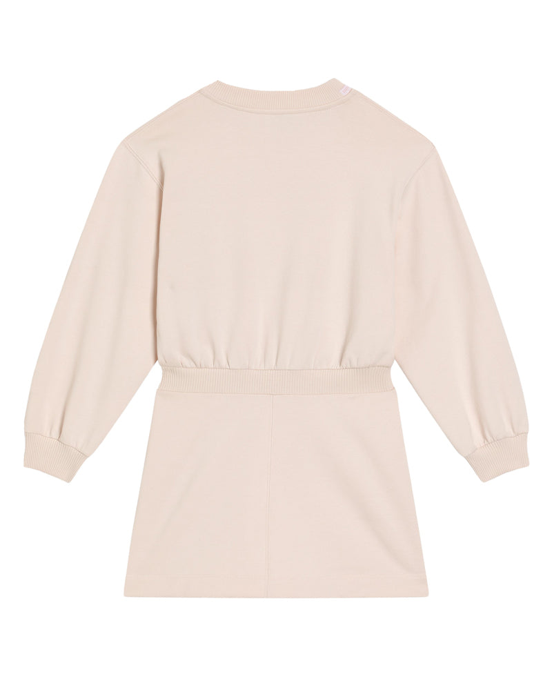 Girls Pink Logo Sweater Dress