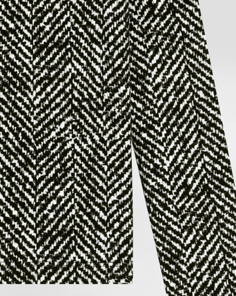 Girls Black Chevron Top