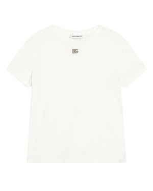 
  
    Dolce
  
    &
  
    Gabbana
  
 Girls White Logo T-Shirt