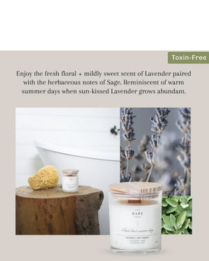 
  
    The
  
    Bare
  
    Home
  
 About That Summer Day Candle - Lavender + Sage