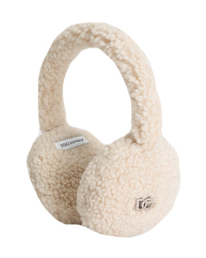 
  
    Dolce
  
    &
  
    Gabbana
  
 Girls Ivory DG Ear Muffs