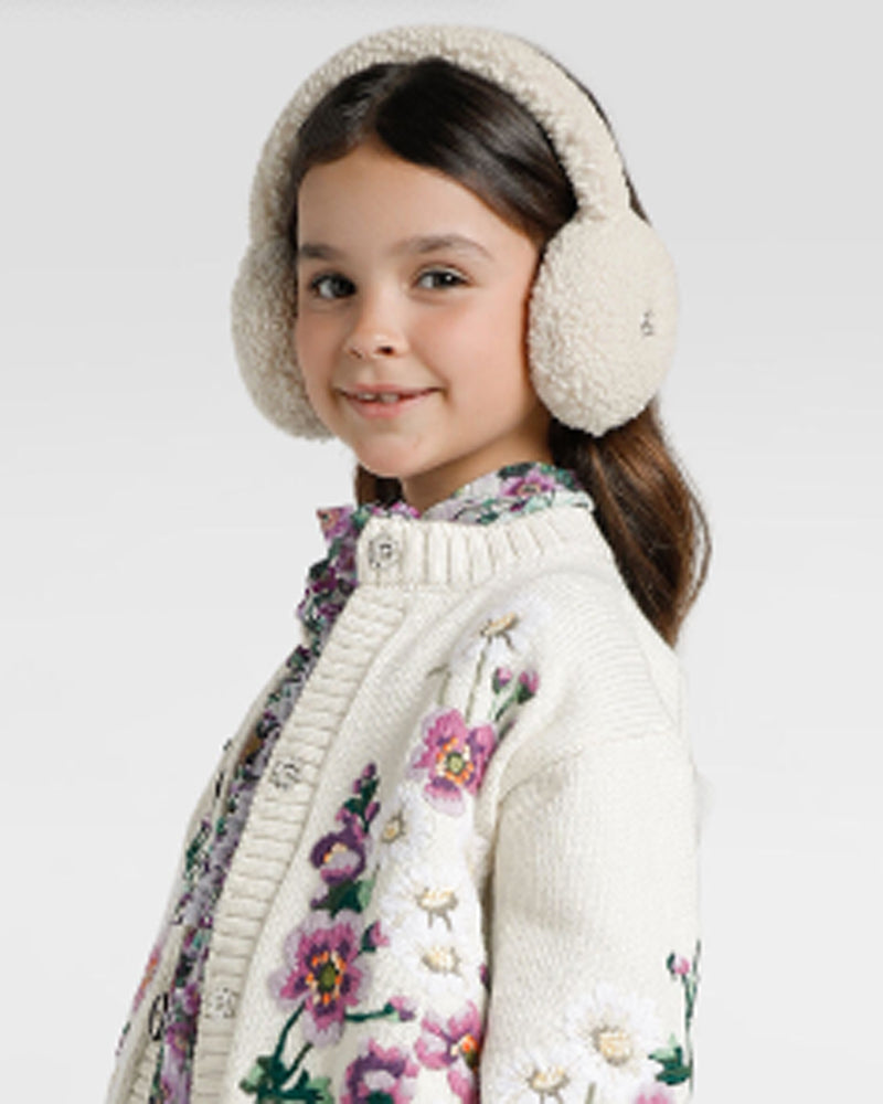 Girls Ivory DG Ear Muffs