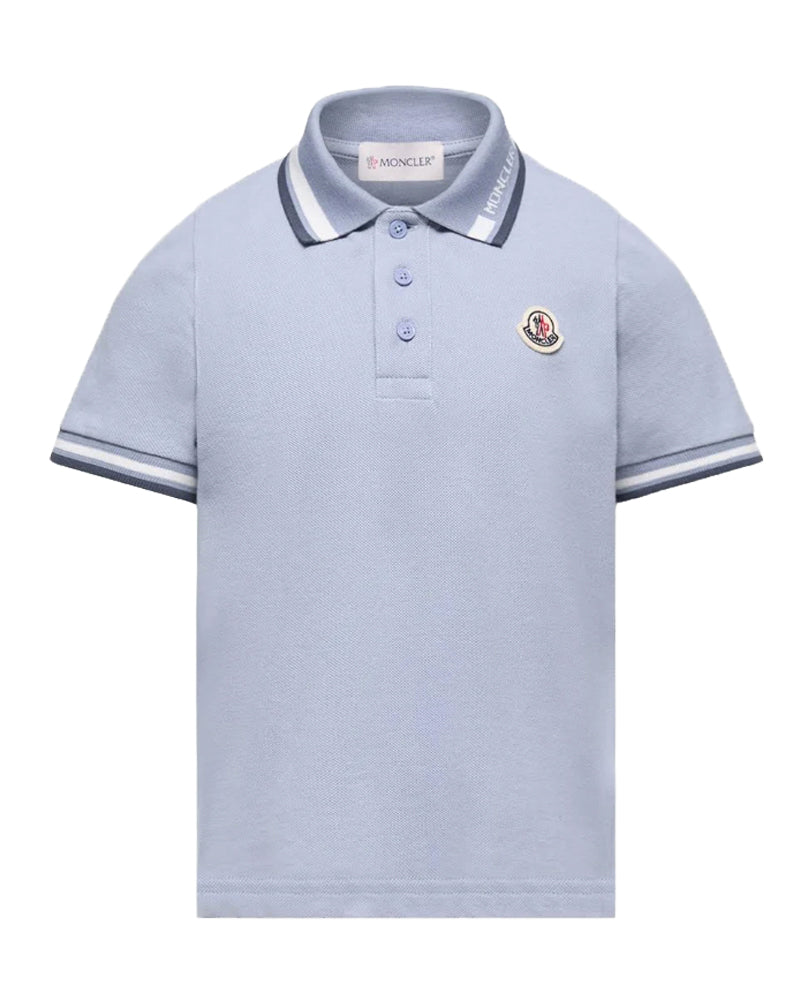
  
    Moncler
  
    Enfant
  
 Boys Blue Cotton Polo
