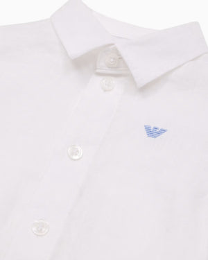 
  
    Emporio
  
    Armani
  
 Baby Boys White Linen Shirt