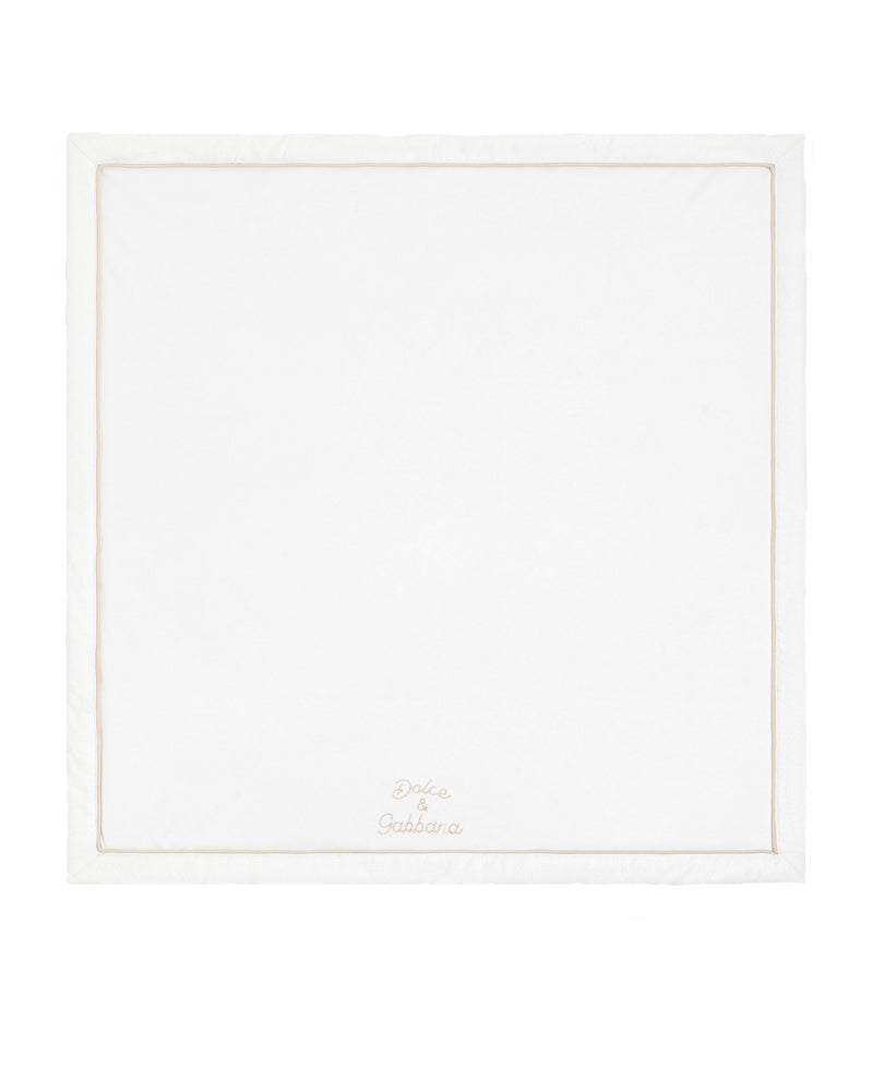 
  
    Dolce
  
    &
  
    Gabbana
  
 Baby White Logo Cotton Blanket