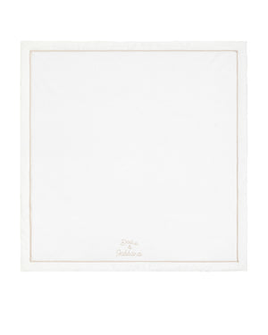 
  
    Dolce
  
    &
  
    Gabbana
  
 Baby White Logo Cotton Blanket