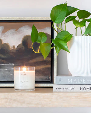 
  
    The
  
    Bare
  
    Home
  
 Let's Stay Home Candle - Blood Orange, Bergamot + Sandalwood